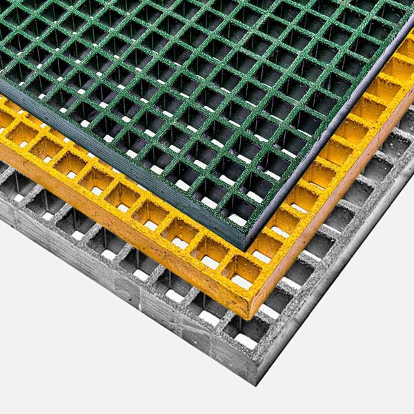 50mm Thick GRP Open-Mesh Grating Panels 