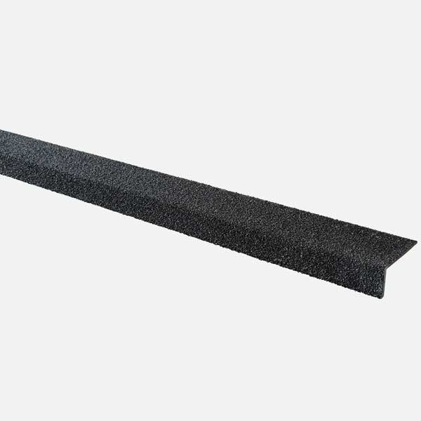 Medium Grit Non Slip Black GRP 70mm x 30mm Stair Nosing Cover 